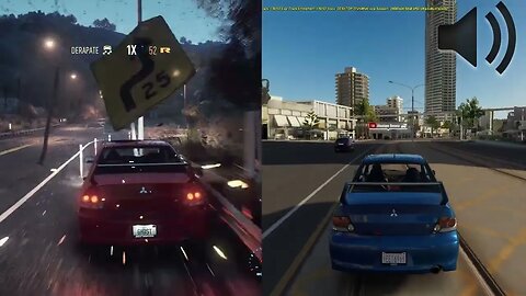 need for speed 2015 vs forza horizon 3 car sounds mitsubishi lancer evolution 9