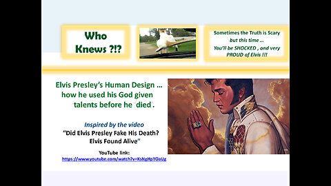 Elvis Presley’s Human Design - how he used his God given talents before he ‘died’.