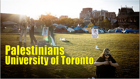 Palestinian encampment Protest at U of T Day one