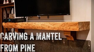 S2 EP73 | WOODWORK | CARVING A MANTEL FROM PINE