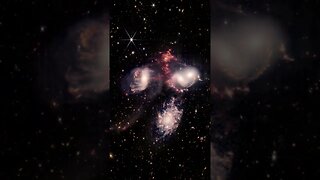James Webb Space Telescope's Stephan's Quintet, REDUX #galaxy #space #shorts