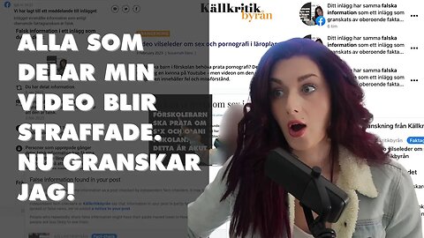 De försöker få bort min video och straffar följare som delar den - Jag fann något intressant!