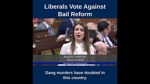 Canada: Raquel Dancho: Liberals Vote Against Bail Reform