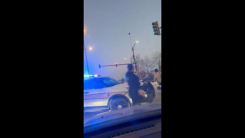 BMW driver sends cop flying