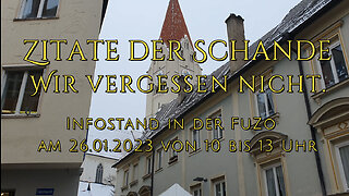 Zitate de Schande am 26.01.2023 in Kaufbeuren von 11 bis 13 Uhr.