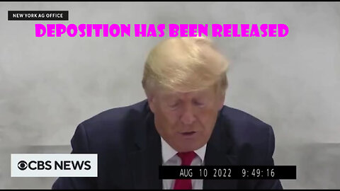 News: Video Of Trump’S August Deposition Has Been Released, Here’S His Full Opening Statement..