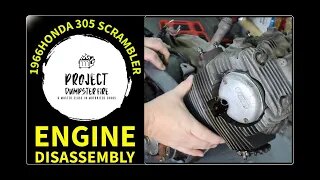 1966 Honda 305 Scrambler Restoration Part 3 - Engine Teardown
