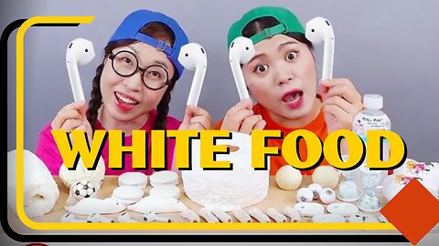 White Food Dessert Mukbang dona