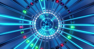 free tunnel lights motion vj loop 4k | 4k blue neon effect abstract tunnel live wallpaper