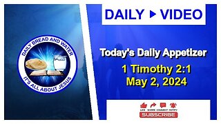 Today's Daily Appetizer (1 Timothy 2:1)