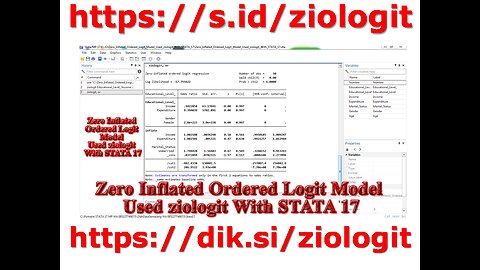 Zero Inflated Ordered Logit Model Used ziologit With STATA 17