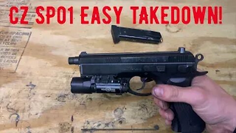 CZ-75 SP-01 9MM Takedown & Reassembly In 2 minutes