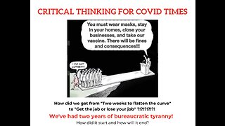 Critical Thinking for Covid Times (part 2)