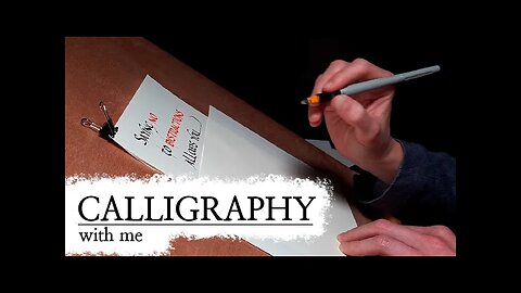 Calm your evening with this Calligraphy Session
