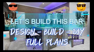 Full Bar DIY Plans: PDF, CAD & Sketchup 2024