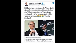 Bill Gates after reaping huge profits selling BioNTech , Childhood Vaccines
