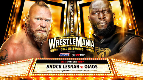 WWE WRESTLEMANIA 39 Brock Lesnar VS Omos | Kai Wrestling Broadcast