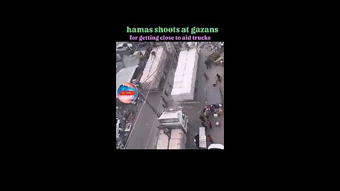 Hamas is literally shooting Gazans away from aid and food trucks!