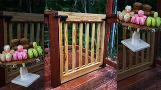 DIY CUSTOM cake display! How to build a dog & baby gate for your deck!