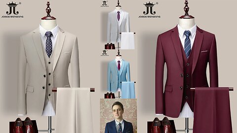 High-end Three-piece Men's Suit - Elevate Your Formal Look!