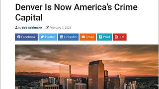 Denver is Now America’s Crime Capital!