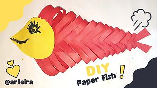 DIY Paper Crafts - How to Make Paper Fish - Creating Paper Fish, Paper Art and Craft for Kids