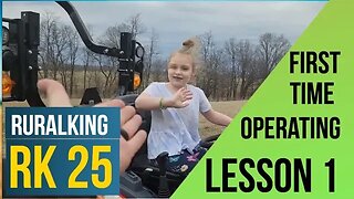 Teaching my 7 year old daughter to operate the RK 25, she just that skilled