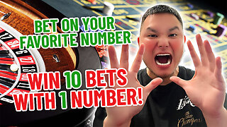 WIN 10 Bets With 1 Number Roulette Strategy! (Big Profit With Your Favorite Number)