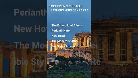 Pet Friendly Hotels In Athens, Greece Part 2