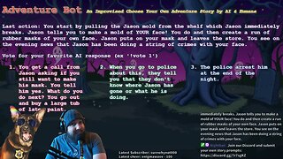 Adventure Bot - An Improvised Choose Your Own Adventure Story by AI & Humans (10/4/2022)