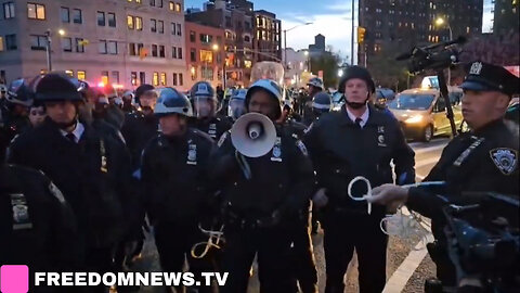 Pro-Palestinian Protesters Being Arrested Outside Schumer's House In Brooklyn