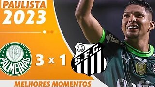 VERDÃO HUMILHOU | Palmeiras x Santos | Melhores Momentos | Paulistão 04/02/2023