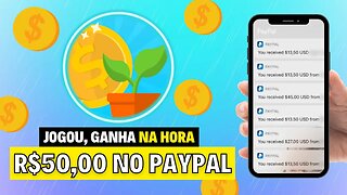 [LANÇOU DANDO $50 DE GRAÇA] Jogo que Ganha Dinheiro de Verdade no PayPal e Já Pode Sacar NA HORA 🤑