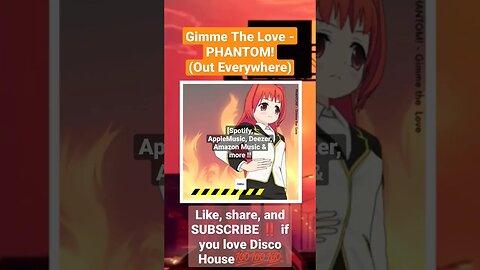 Listen to "Gimme The Love" by PHANTOM! on all major streaming sites! #discohouse #electronicmusic