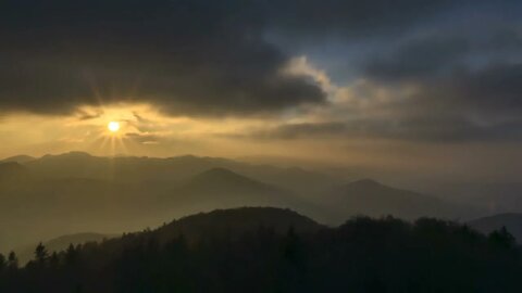 Free Sunset Over Landscape Time Lapse Video