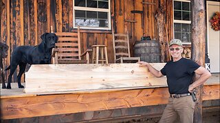 YELLOW PINE FOR MY CABIN DESK | TIMBER FRAME OFF GRID CABIN