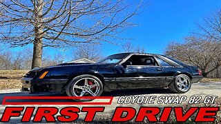 First drive of the coyote swapped, 1982 fox body!