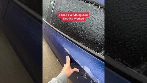 Frozen Tesla Door Opens