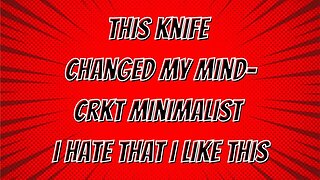 CRKT MINIMALIST BOWIE NECK KNIFE | I BLAME YOU WILL B