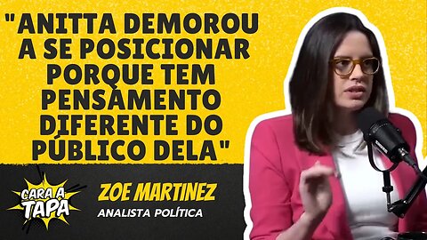 ZOE MARTINEZ QUESTIONA POSICIONAMENTOS DE ANITTA E LUDMILA