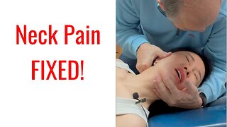 Neck Pain (Flew from China) treated by Chiropractor