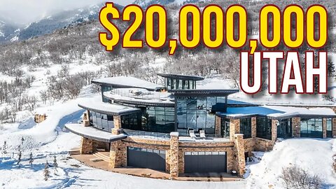 Touring $20,000,000 Utah Hill Top Mega Mansion