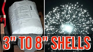 Testing 3", 4", 5", 6", 7" and 8" fireworks display shells