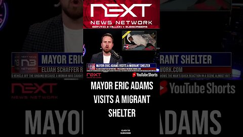 Mayor Eric Adams Visits a Migrant Shelter #shorts