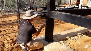 S2 EP35 | WOODWORK | TIMBER FRAME BASICS | MILLING SIDING | TREATING CABIN POSTS