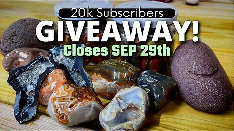 20k Subscriber GIVEAWAY (2 Winners) | Giving Away Agates, Agatized Coral, and Lake Superior Rocks!