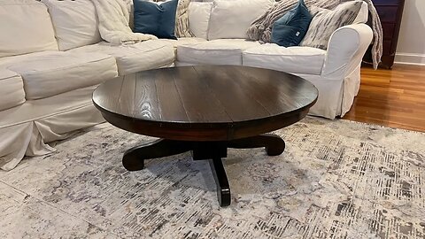 Furniture Refinishing - Turning a Broken Antique Kitchen Table into a Coffee Table