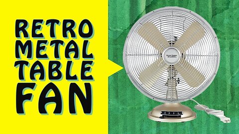 Cool Down with Retro Style! Check Out the DCLINA 3-Speed Table Fan