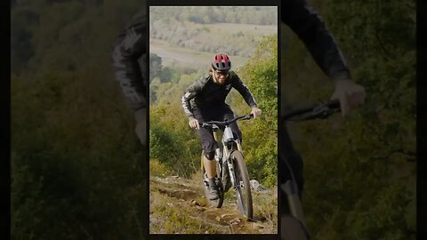 Riding the Orbea Wild eMTB in the Basque Country #slowmo #mtb #loamwolf #shorts