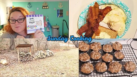 Sunday Cooking | Pumpkin Muffins | Chit Chat |Pineapple Chicken | Birthday Treat |Family of 5
